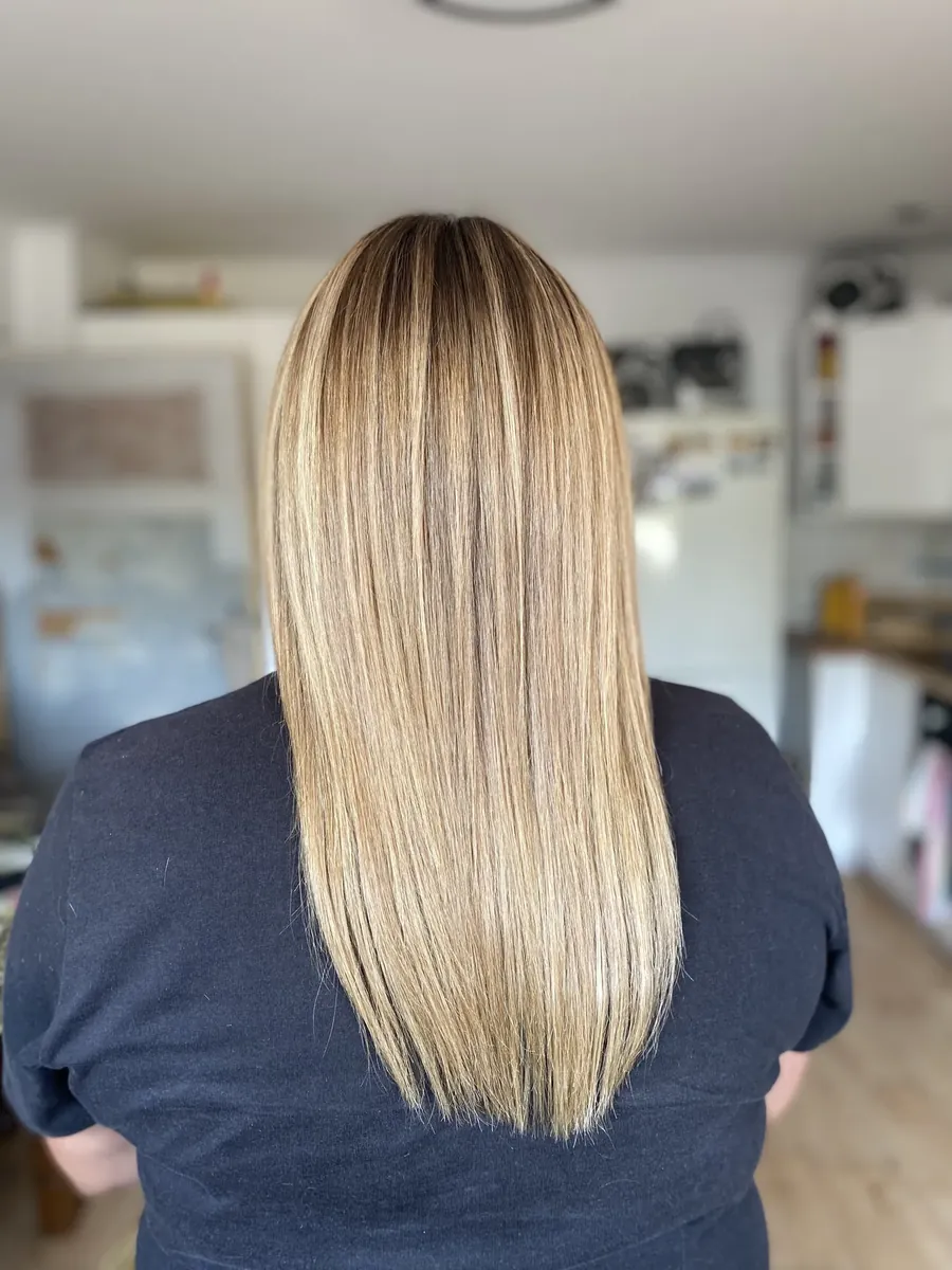 Jasny blond z miękkim przejściem